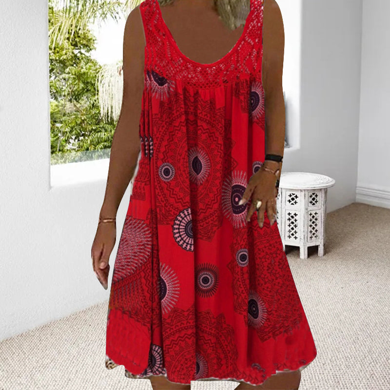 LEILANY | Mouwloze Plus Size Zomerjurk
