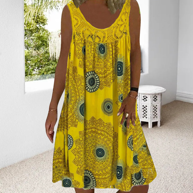 LEILANY | Mouwloze Plus Size Zomerjurk