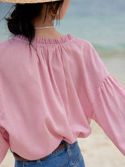 April | Elegante Gestreepte Blouse
