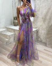 Fina | Elegante Feestelijke Asymmetrische Jurk