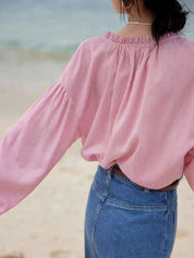 April | Elegante Gestreepte Blouse