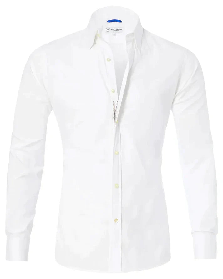 Jeroen | Slim-fit Overhemd met Stretch en Knoopsluiting