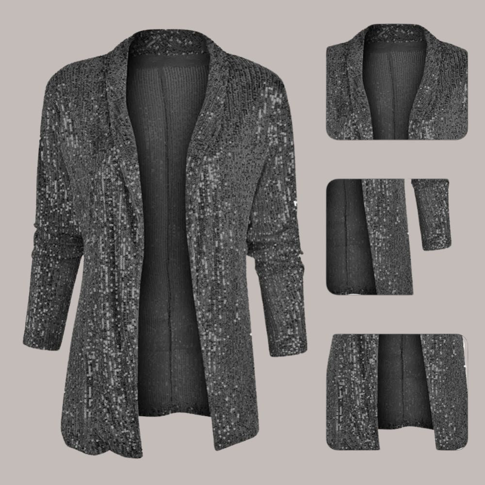 Freya | Sprankelende Pailletten Blazer – Elegant en Glamoureus