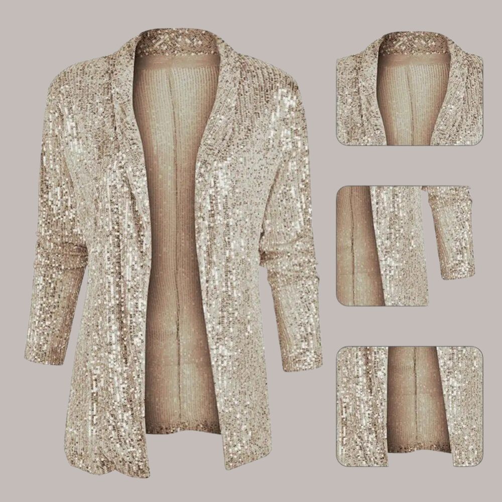 Freya | Sprankelende Pailletten Blazer – Elegant en Glamoureus