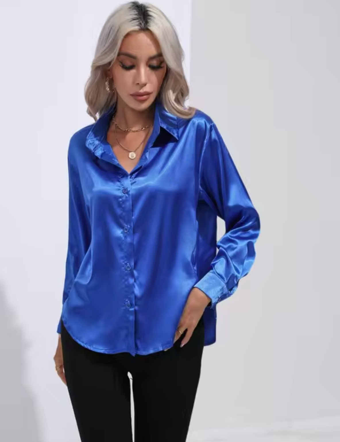 Eline | Luxe Blouse met Lange Mouwen