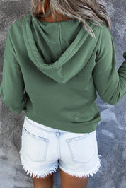 Amari | Warme Fleece Trui met Capuchon en Knopen