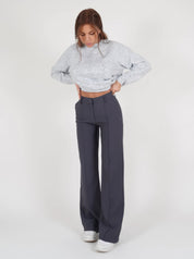 Mia | Wijde Broek Met Hoge Taille Voor Dames