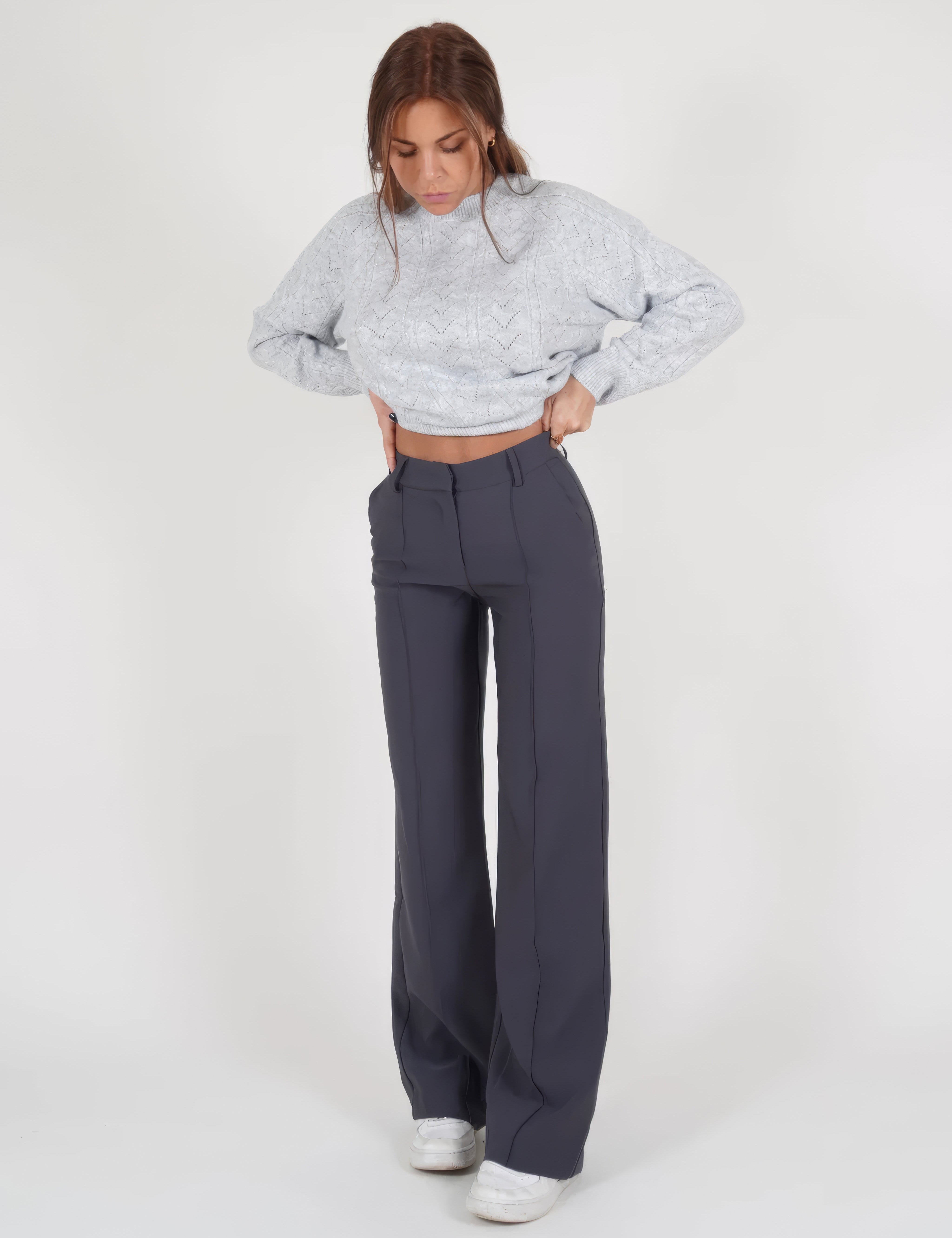 Mia | Wijde Broek Met Hoge Taille Voor Dames