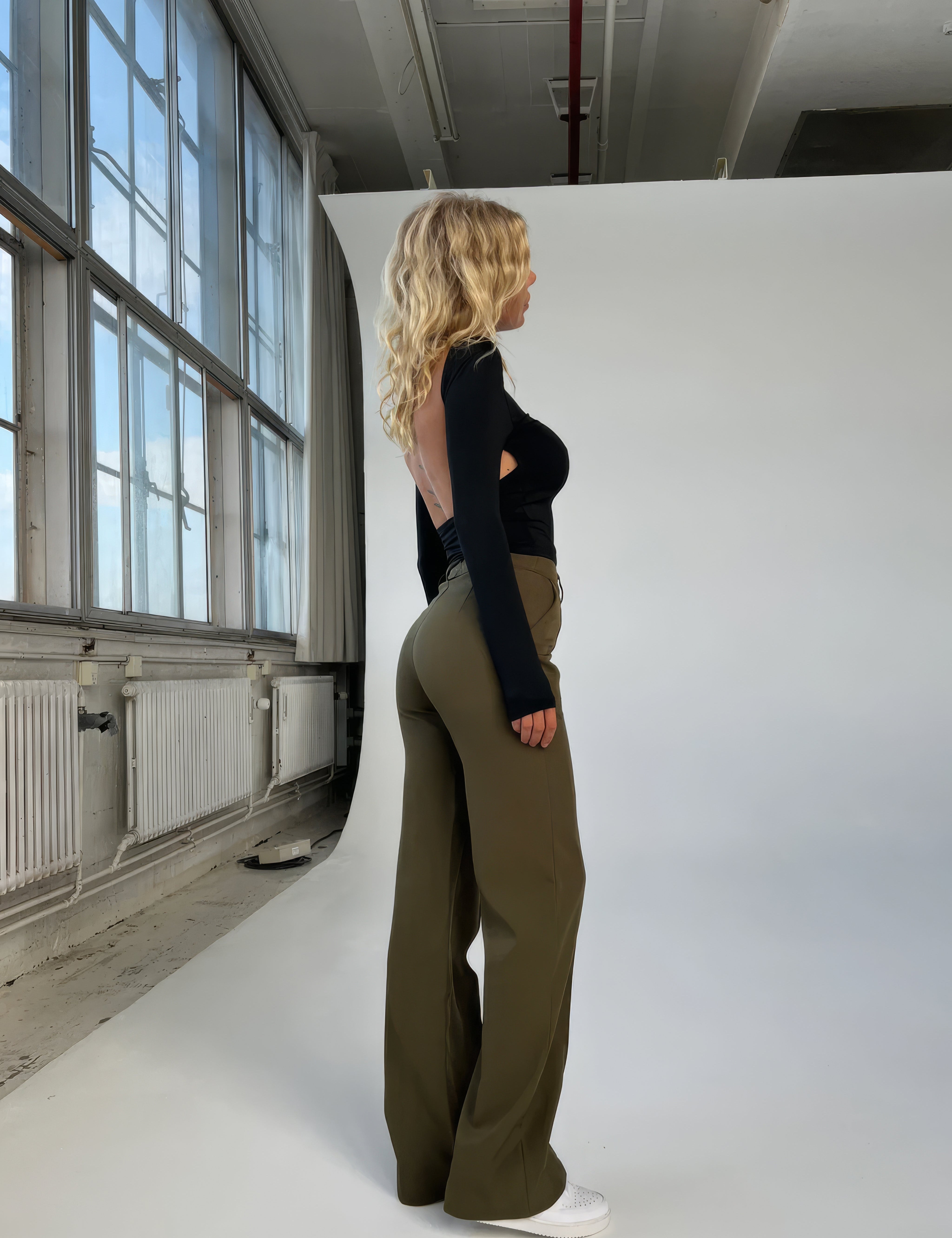 Mia | Wijde Broek Met Hoge Taille Voor Dames