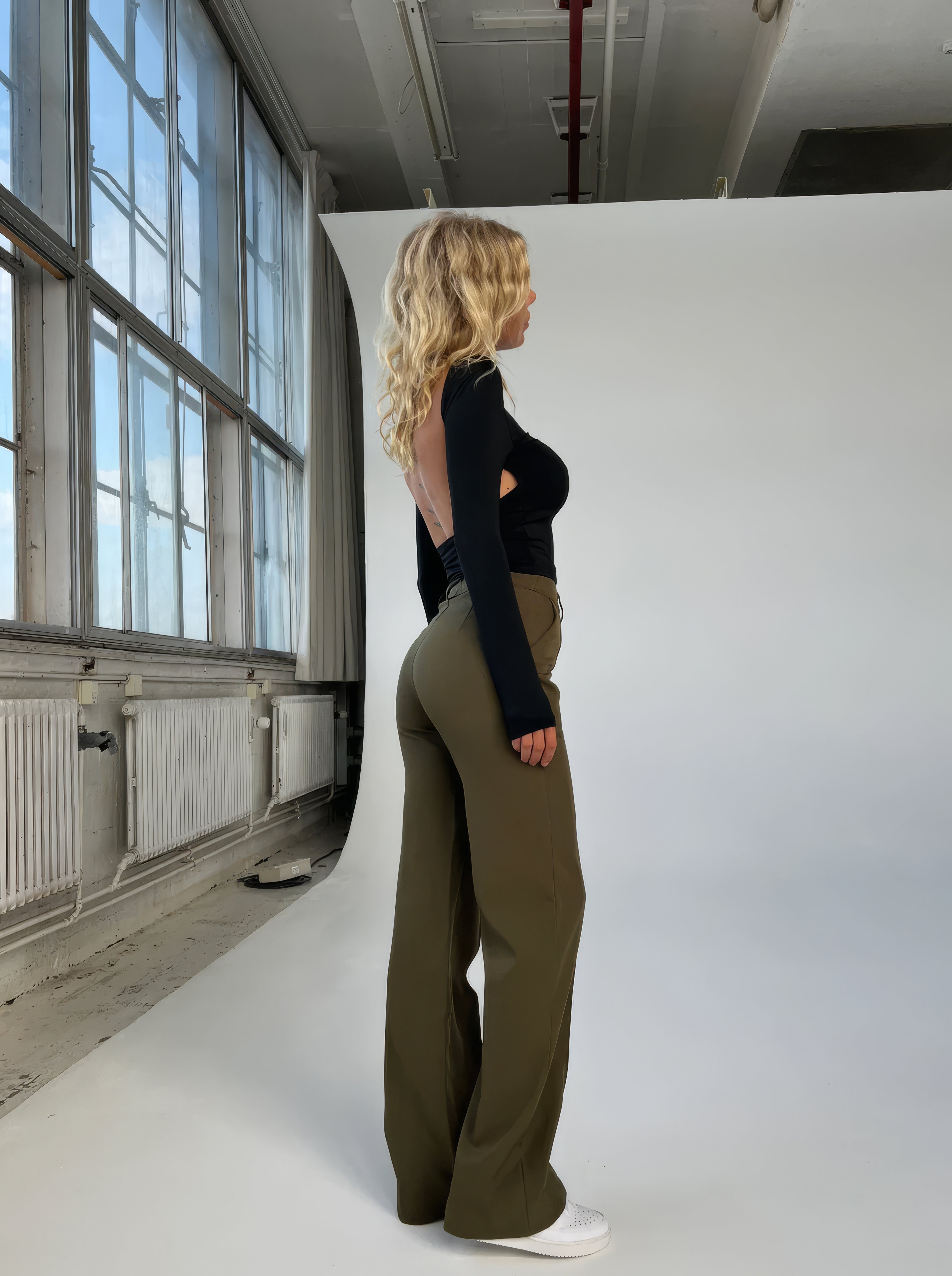 Mia | Wijde Broek Met Hoge Taille Voor Dames