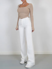 Mia | Wijde Broek Met Hoge Taille Voor Dames
