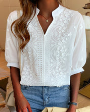 Dianthe | Blouse V-Hals Chic