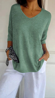 Florine | Comfortabele V Hals Trui