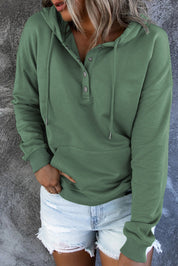 Amari | Warme Fleece Trui met Capuchon en Knopen
