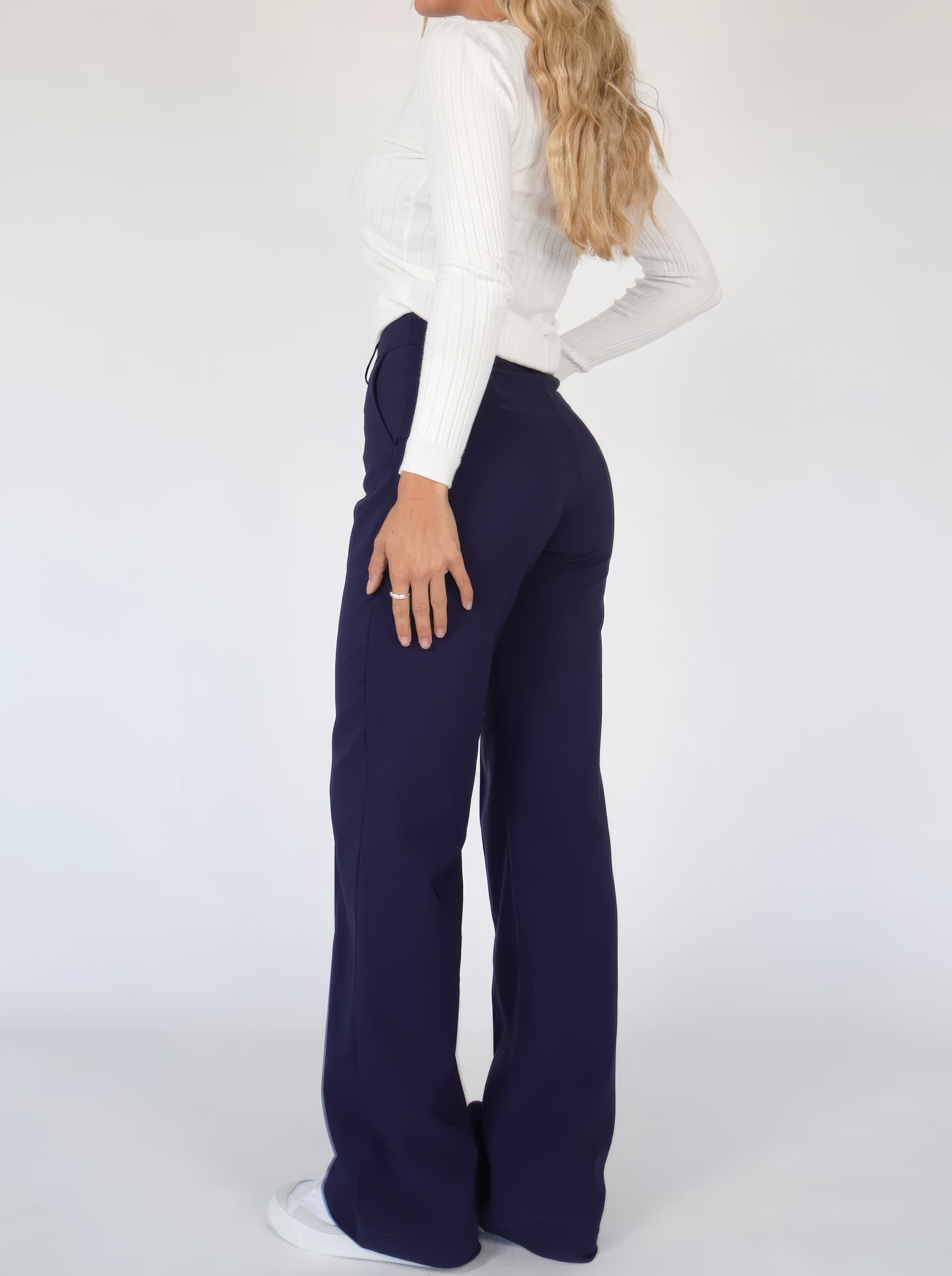 Mia | Wijde Broek Met Hoge Taille Voor Dames