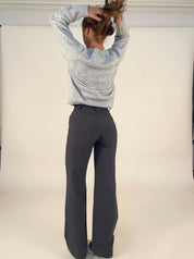 Maylie | Dames Broek met Hoge Taille & Wijde pijpen