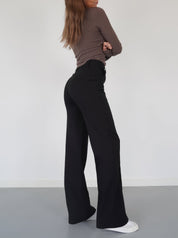 Mia | Wijde Broek Met Hoge Taille Voor Dames