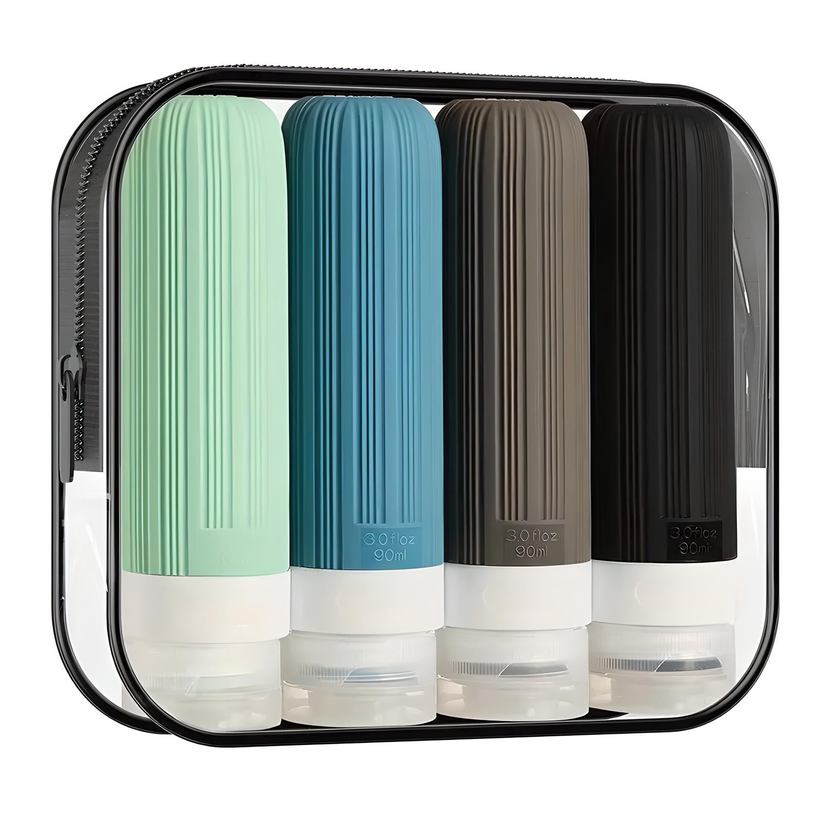 Reisflesjes voor Toilettas | 4 Stuks