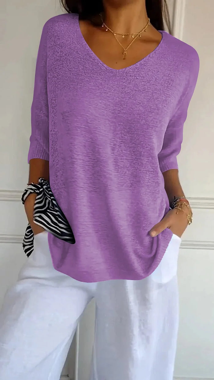 Florine | Comfortabele V Hals Trui