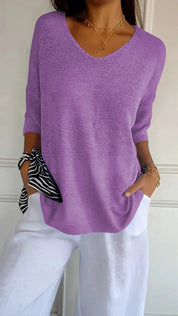 Florine | Comfortabele V Hals Trui