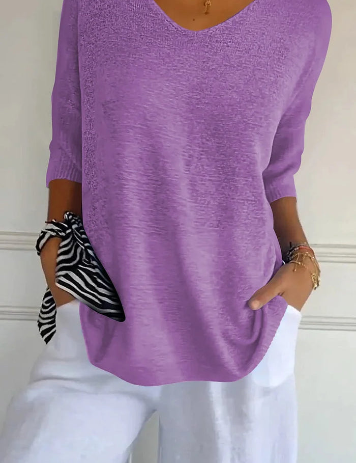Florine | Comfortabele V Hals Trui