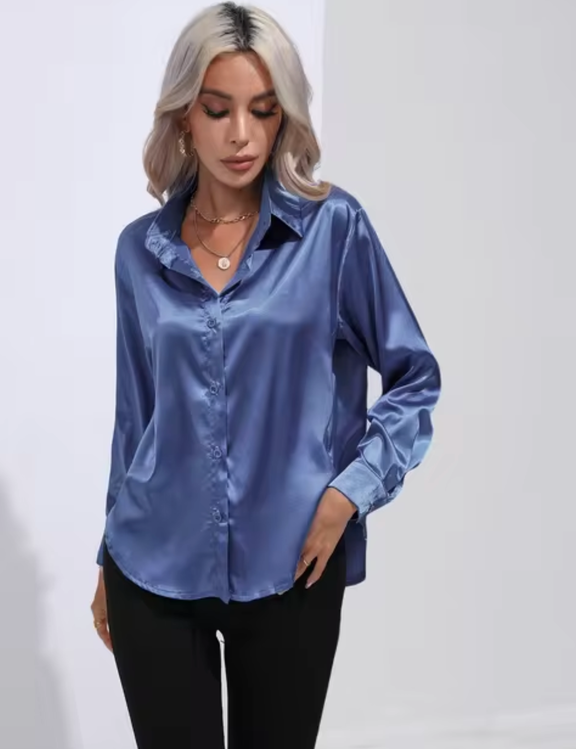 Eline | Luxe Blouse met Lange Mouwen