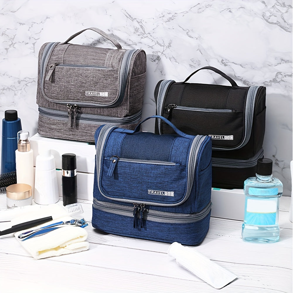TravelMate Elite | Luxe Hangende Toilettas met Meerdere Compartimenten