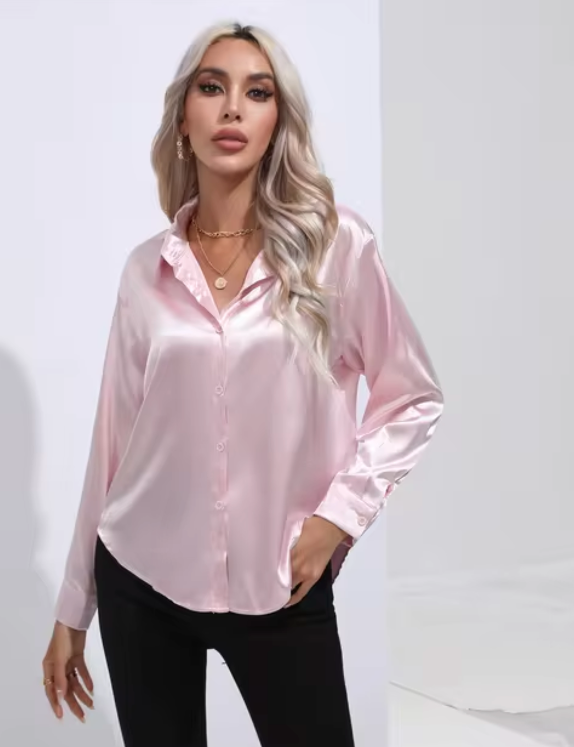 Eline | Luxe Blouse met Lange Mouwen