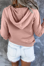 Amari | Warme Fleece Trui met Capuchon en Knopen