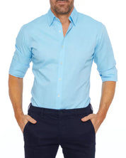Jeroen | Slim-fit Overhemd met Stretch en Knoopsluiting