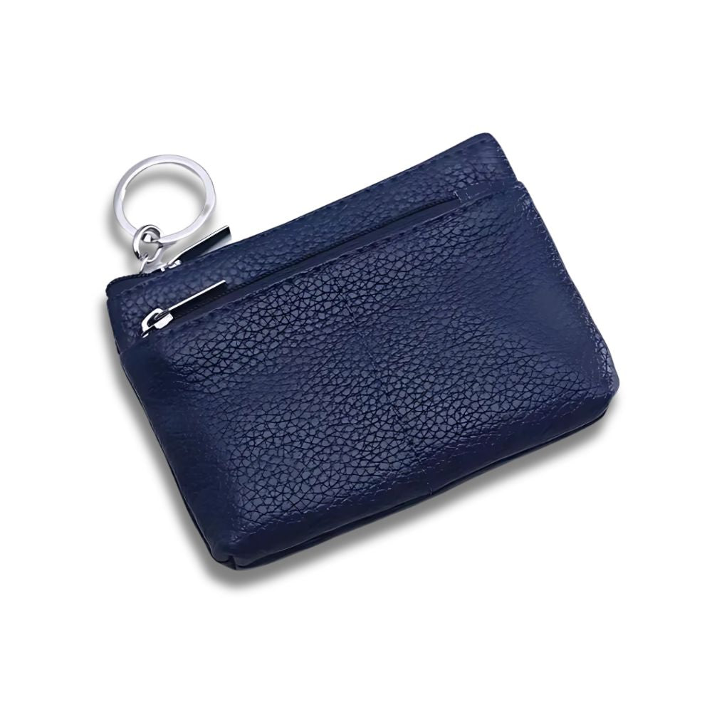 KeyPouch Luxe | Compacte Leren Sleutel- en Muntportemonnee