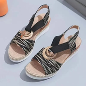Elle | Stijlvol Espadrillesandalen met Gestruktureerde Bandjes