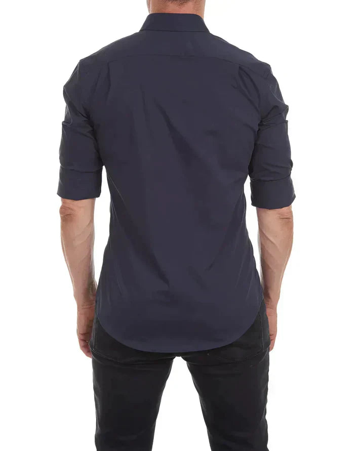 Jeroen | Slim-fit Overhemd met Stretch en Knoopsluiting