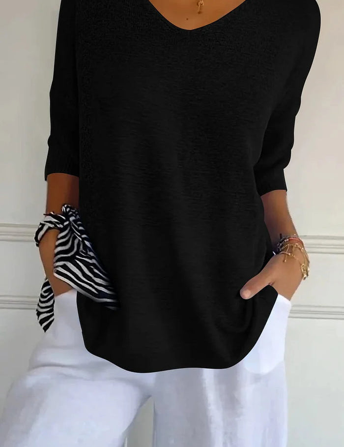 Florine | Comfortabele V Hals Trui