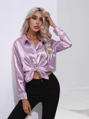 Eline | Luxe Blouse met Lange Mouwen