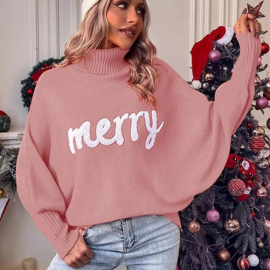 Cindy | Warme Feestelijke Dames Coltrui voor Kerst
