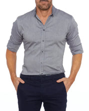 Jeroen | Slim-fit Overhemd met Stretch en Knoopsluiting