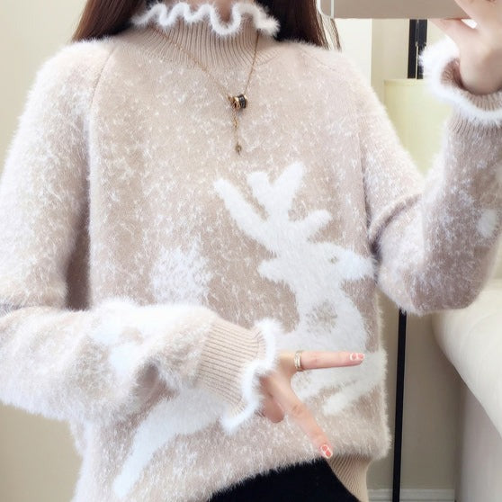 Angel | Warme Casual Damestrui met Ruches kerst stijl