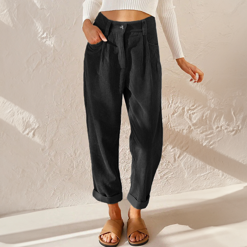 Liza | Casual Rib Broek