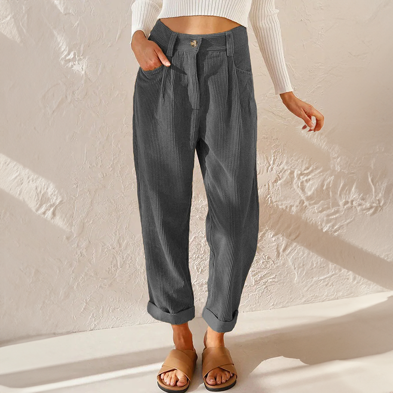 Liza | Casual Rib Broek