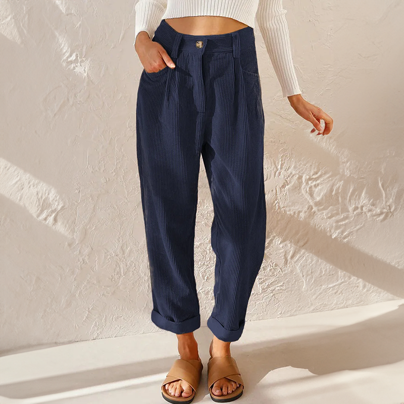 Liza | Casual Rib Broek