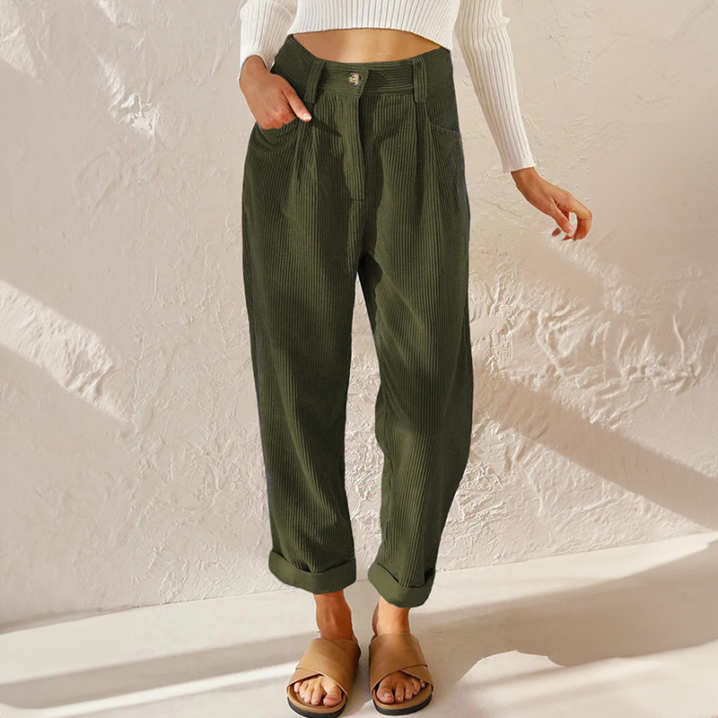 Liza | Casual Rib Broek