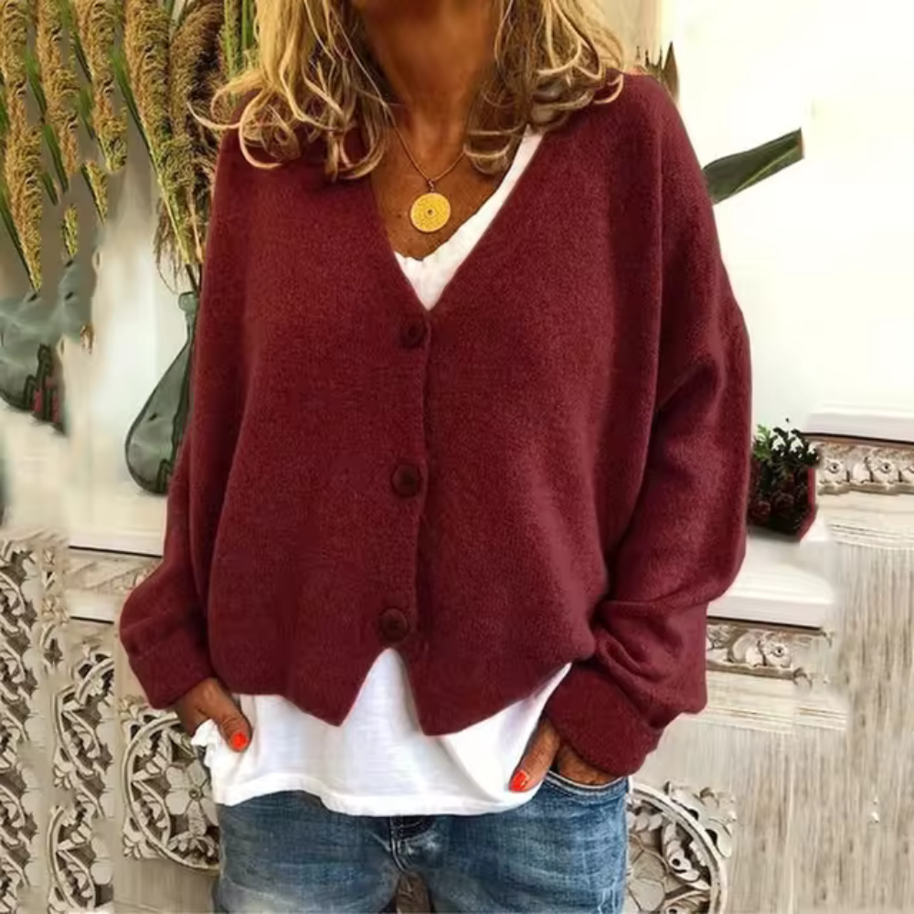 Sanne | Comfortabel Cardigan met Klassieke Knopen