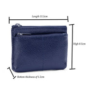 KeyPouch Luxe | Compacte Leren Sleutel- en Muntportemonnee
