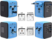 LINA Universele Reisadapter | Compact Ontwerp met Snelladen en 4 USB-Poorten