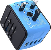 LINA Universele Reisadapter | Compact Ontwerp met Snelladen en 4 USB-Poorten
