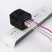 LINA Universele Reisadapter | Compact Ontwerp met Snelladen en 4 USB-Poorten