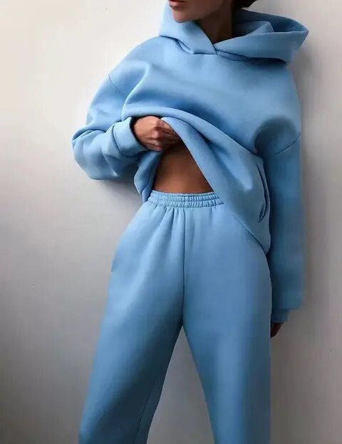 Helene | Comfortabele Dames Joggingpak met Hoodie en Joggingbroek
