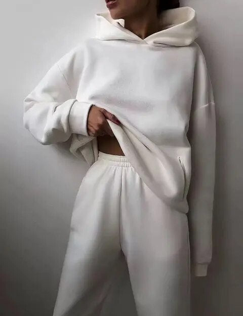 Helene | Comfortabele Dames Joggingpak met Hoodie en Joggingbroek