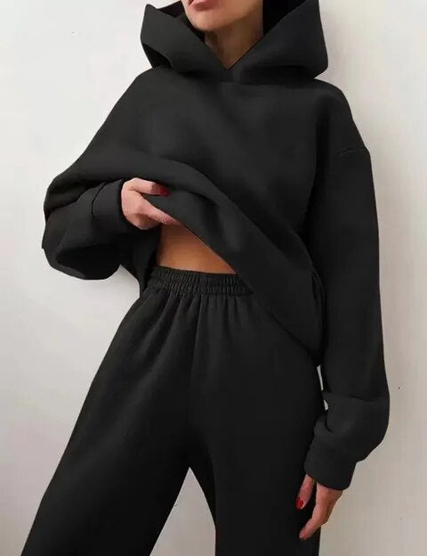 Helene | Comfortabele Dames Joggingpak met Hoodie en Joggingbroek